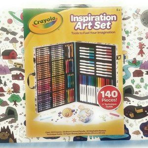 Art Case 140 Pieces Guide,Crayons,Pencils,Markers